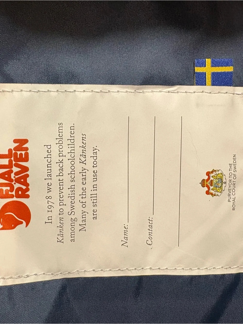 Fjallraven Kanken Small Backpack Double Handle Navy Bag 23510, Blue, Outdoor